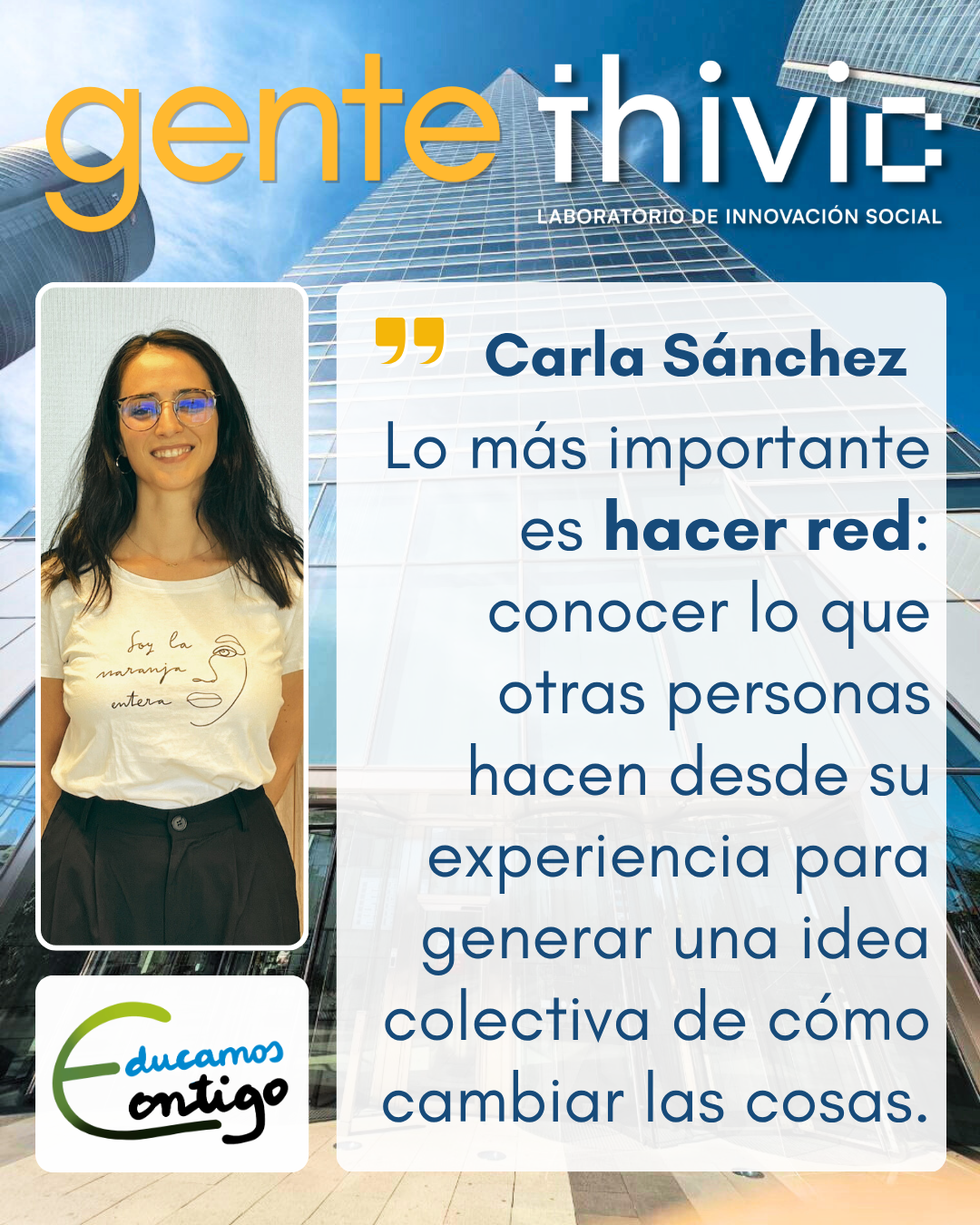 Foto de Carla Sánchez, Educamos Contigo, Universidad Autónoma de Madrid