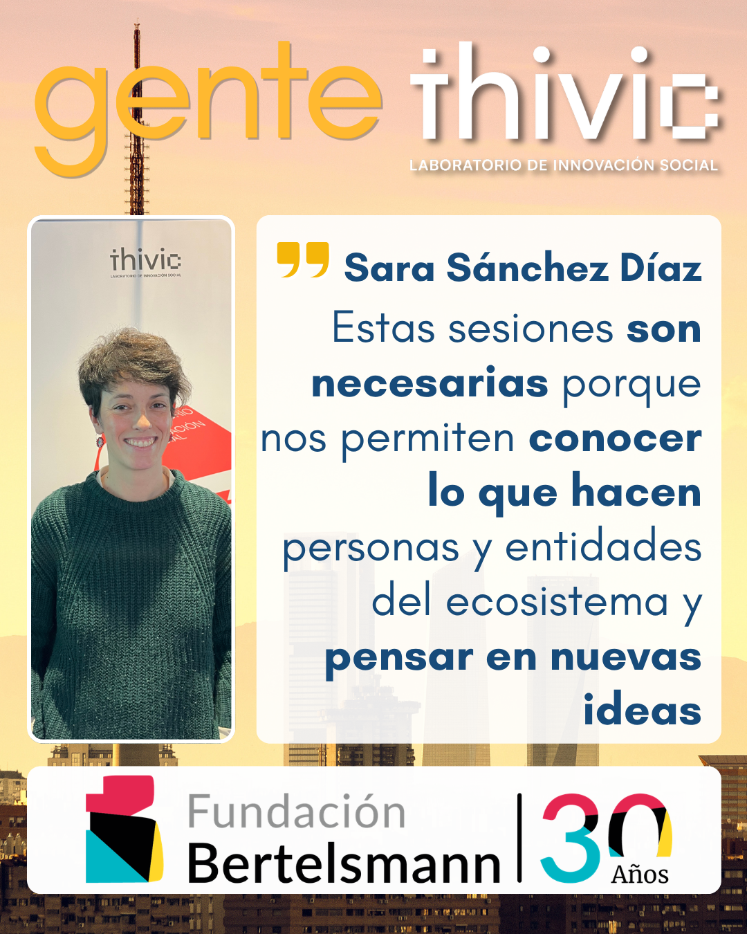 Foto de Sara Sánchez, Fundación Bertelsmann