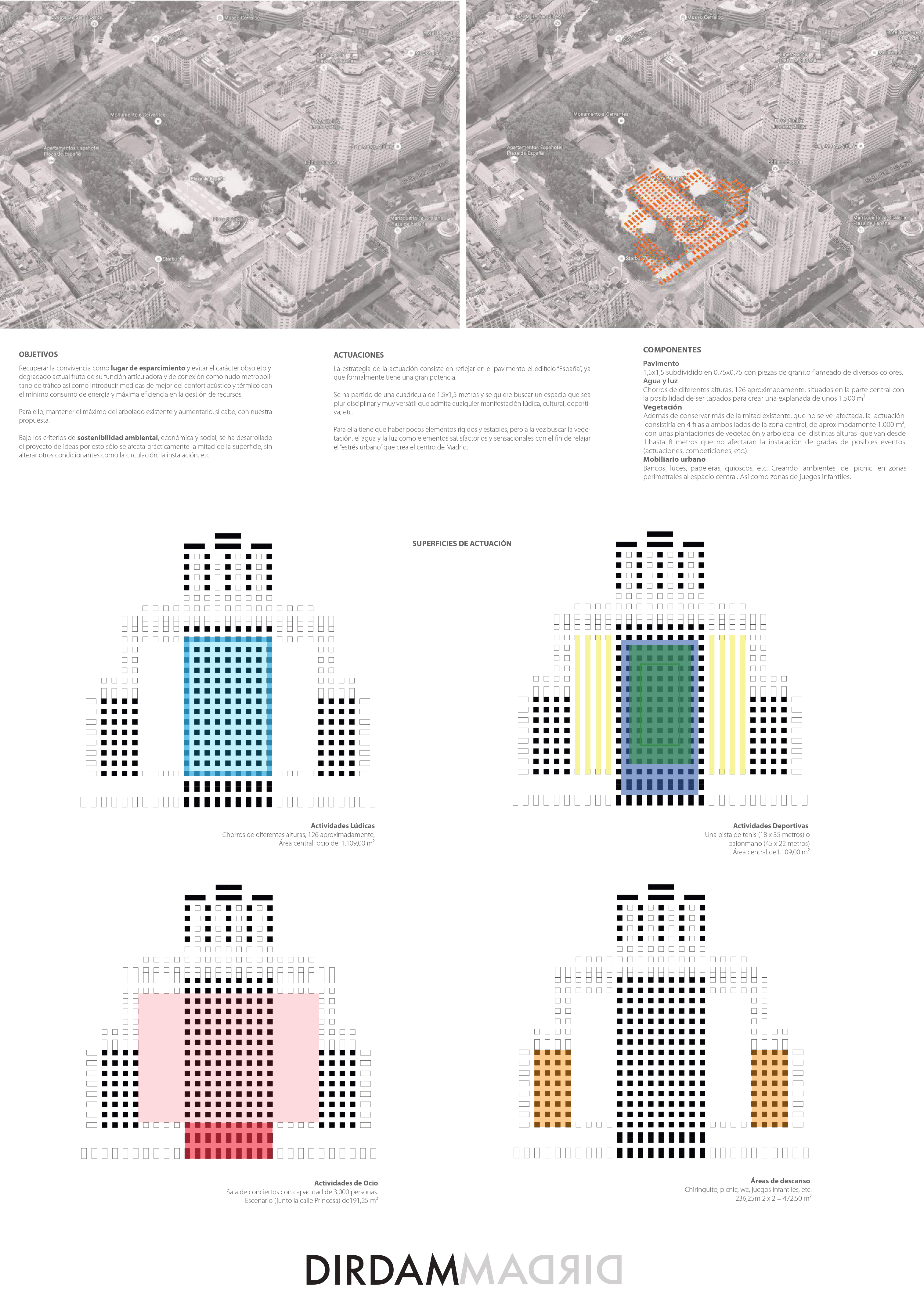 Proyecto 14 para la Remodelación de Plaza España: DirdamMadrid