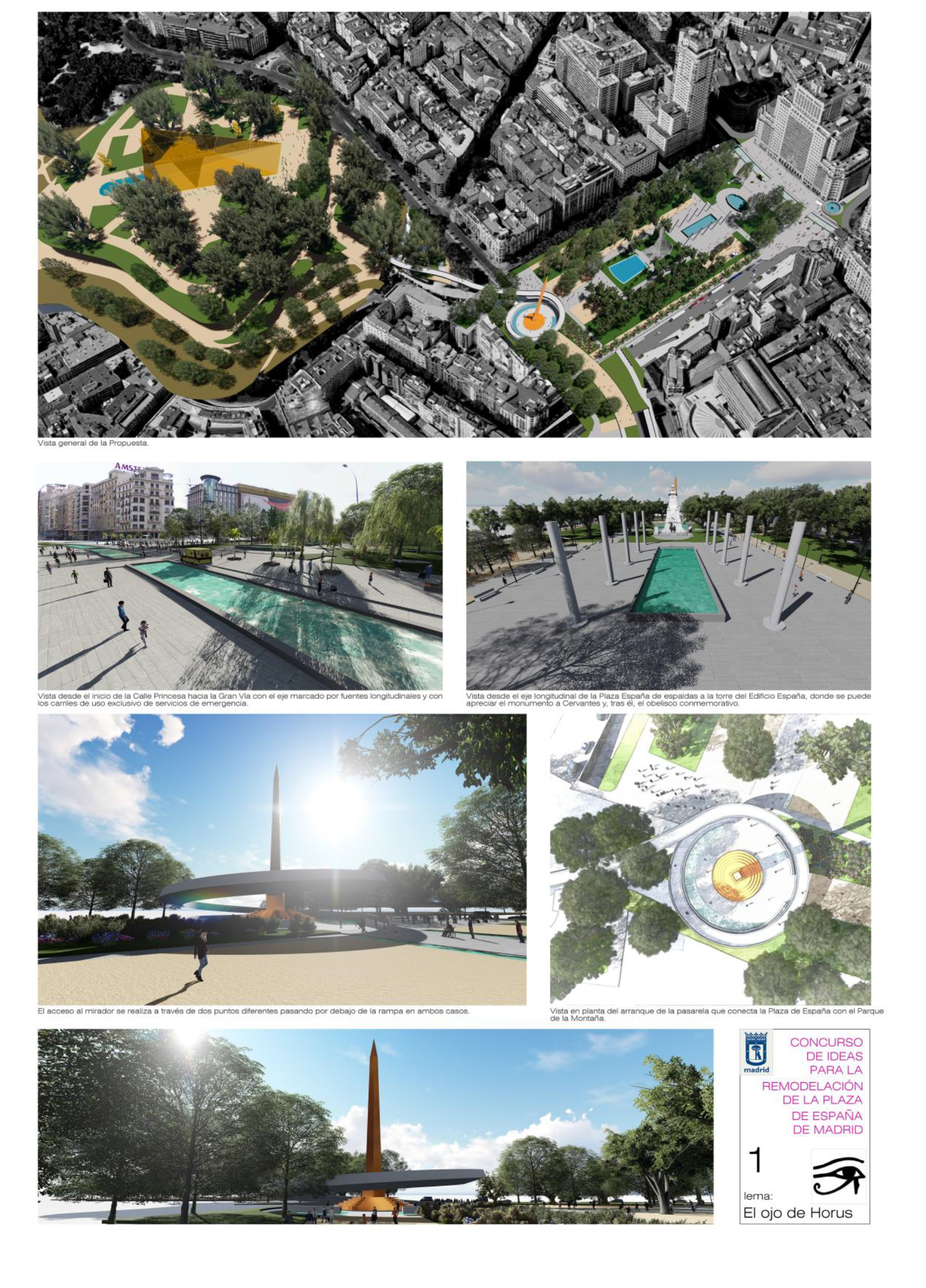 Proyecto 77 para la Remodelación de Plaza España: El ojo de Horus