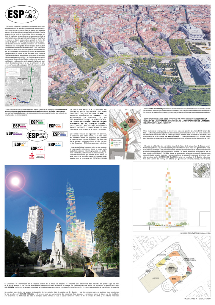 Proyecto 04 para la Remodelación de Plaza España: Espacio España