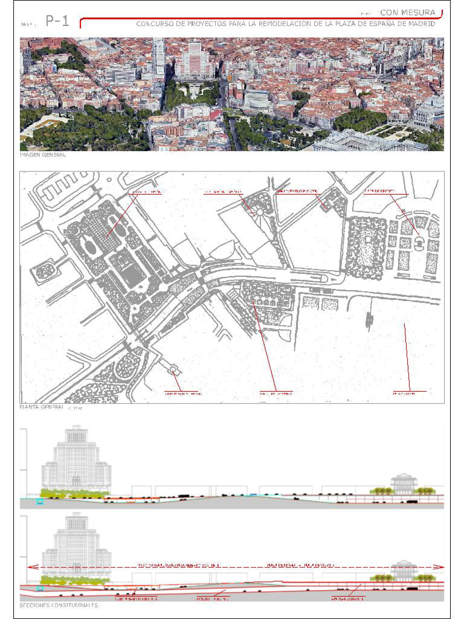 Proyecto 38 para la Remodelación de Plaza España: CON MESURA