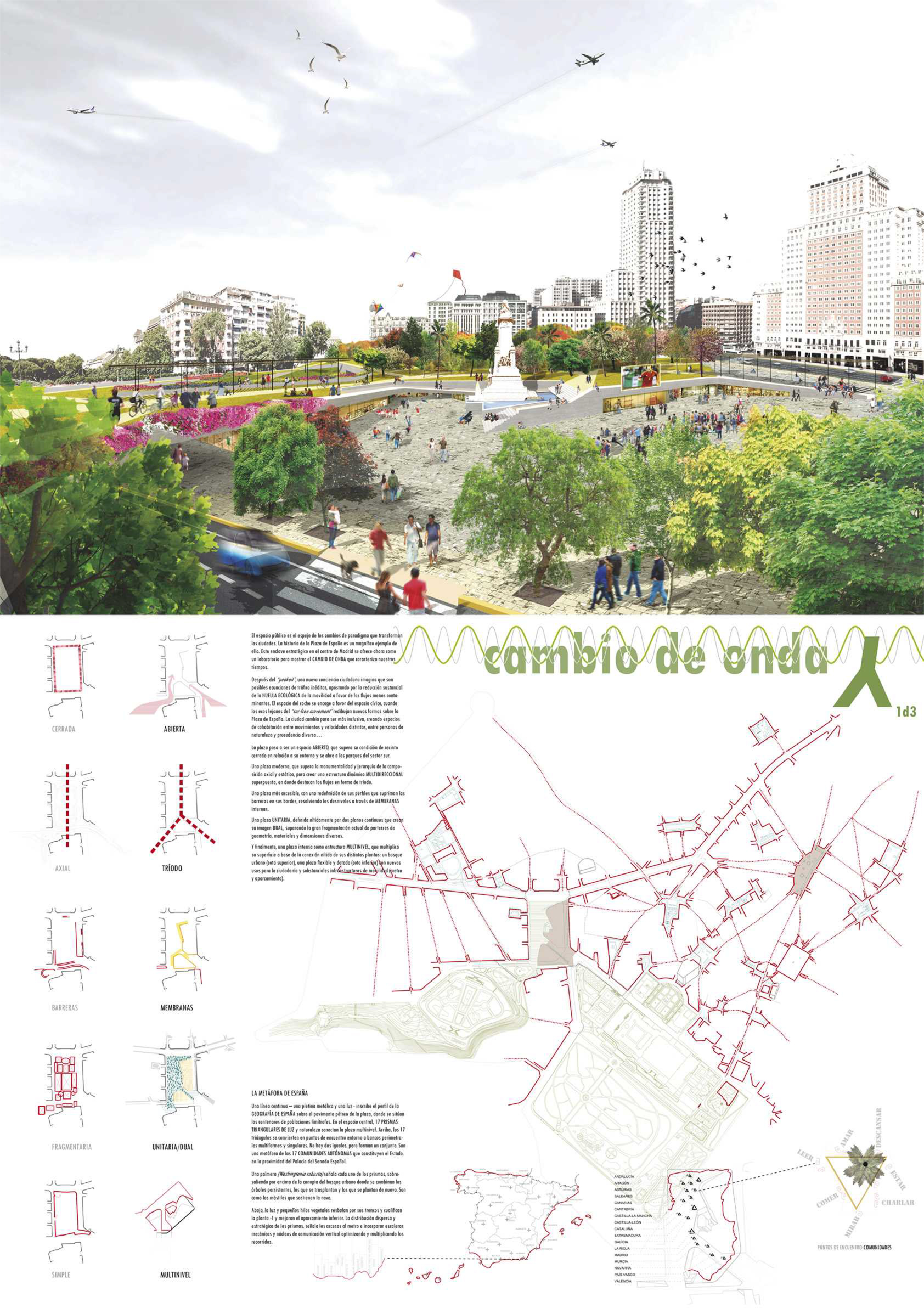 Proyecto 42 para la Remodelación de Plaza España: Cambio de Onda