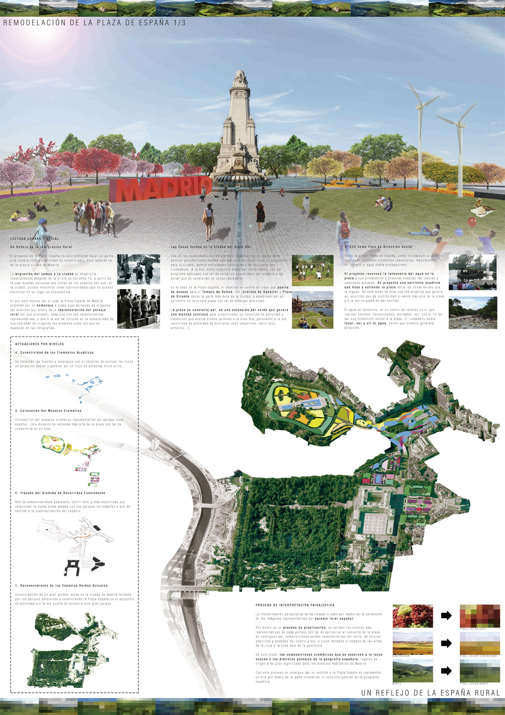 Proyecto 59 para la Remodelación de Plaza España: UN REFLEJO DE LA ESPAÑA RURAL