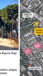 Fotomontaje de la propuesta y mapa de situación