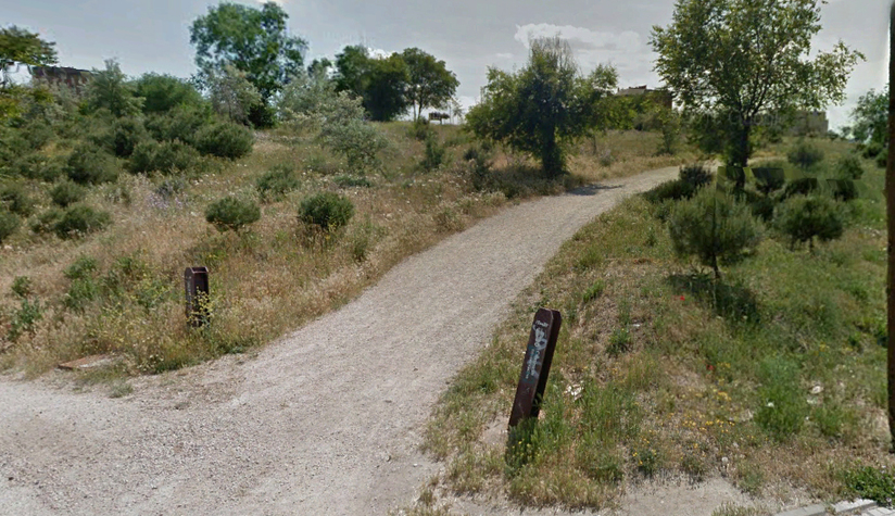 Imagen de los caminos desde C/ Valle de Pinares Llanos.
