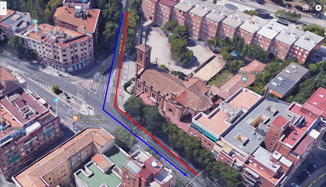 Acceso Casa de Campo desde Paseo de Extremadura