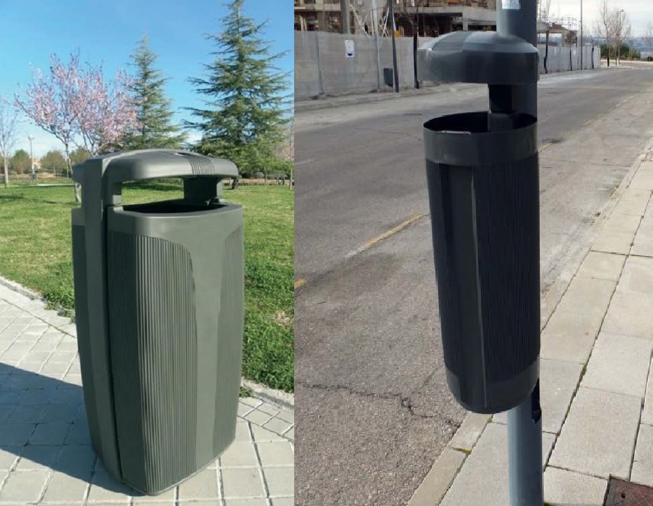 Tipos de papeleras propuestas.