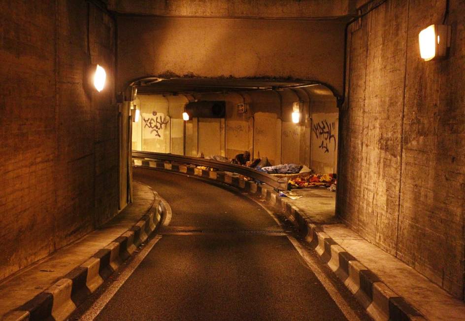 Aspecto actual de uno de los túneles