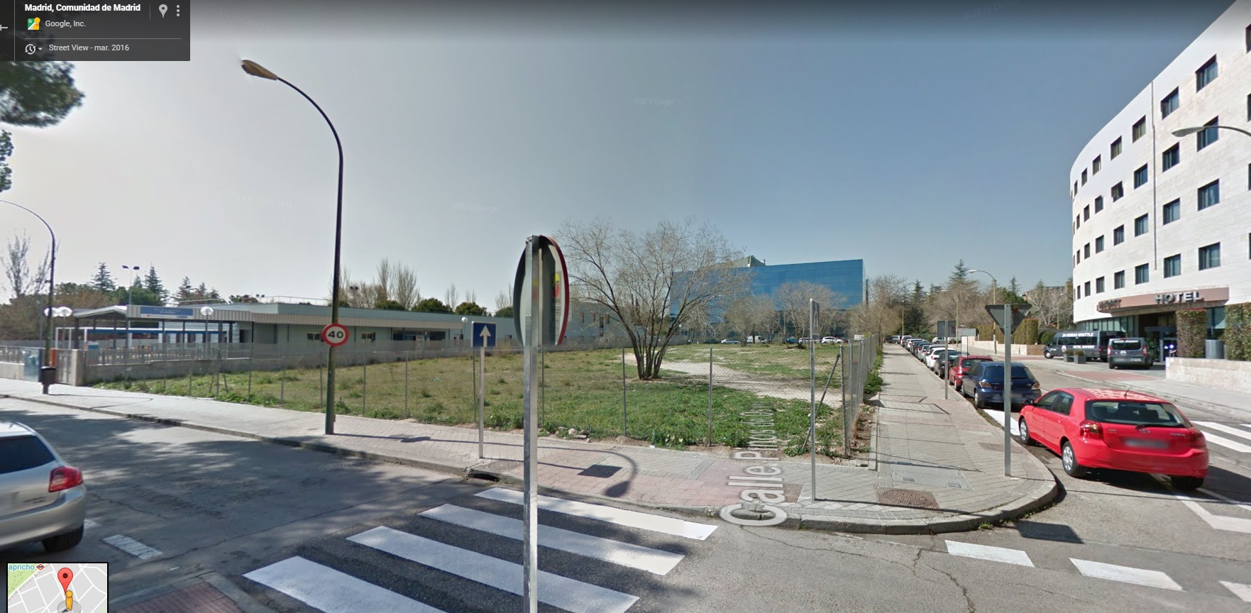 Vista de la parcela municipal donde se ubicaría el PARKING para residentes