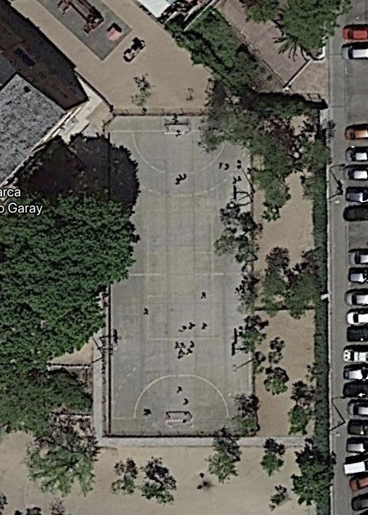 La pista en su momento de mas sombra