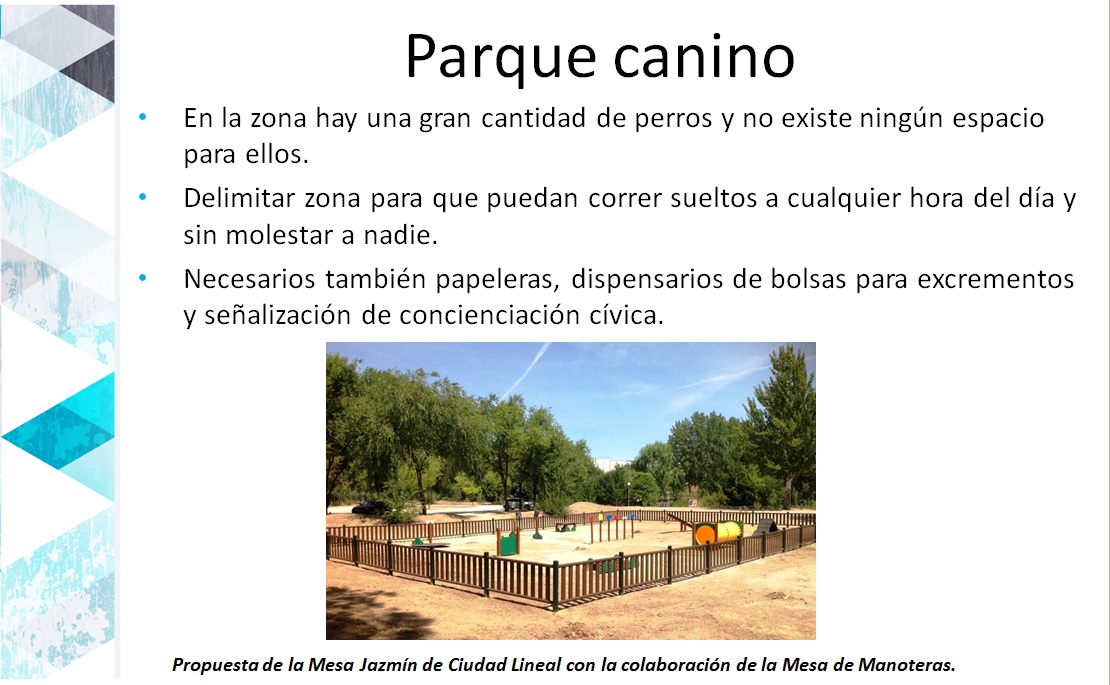 Parque canino en el Parque de la Cornisa