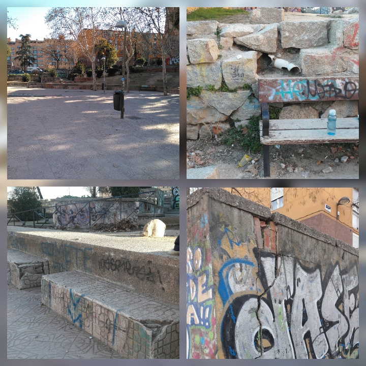 Estado actual de la Plaza "Colegio Lourdes"