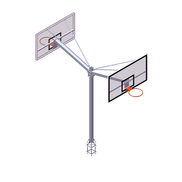 Canasta de baloncesto, para poner en parques o similar