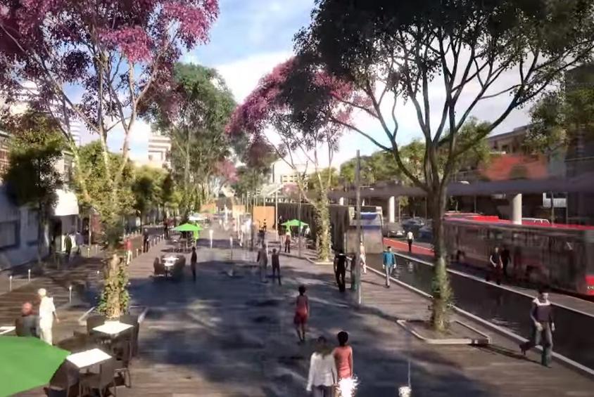 Ejemplo de como quedaría el paseo