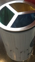 Papelera en centro comerciales
