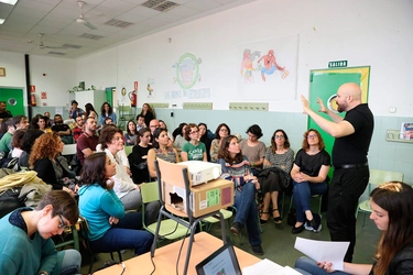 Imagen del primer taller de sensibilización, en Retiro.