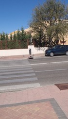 Paso de cebra sin elevar