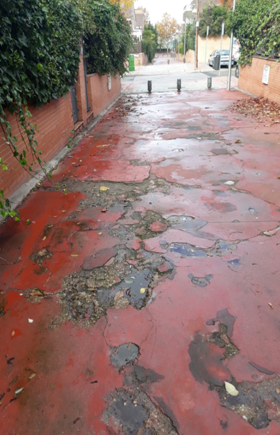 Estado de la calle Bahía de Santander