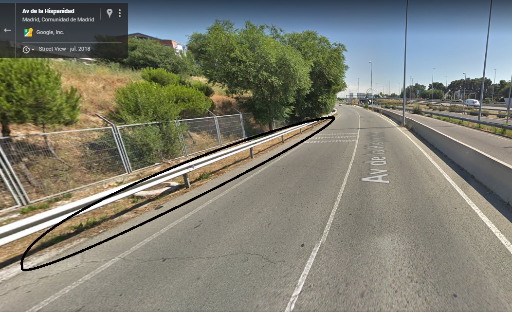 Av Hispanidad (falta acera)