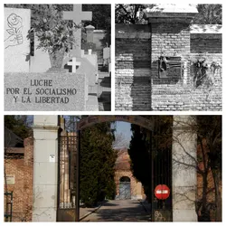 Entrada y tumbas Cementerio Civil
