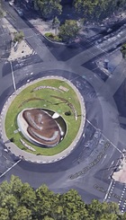 Glorieta actualmente visto desde google maps.