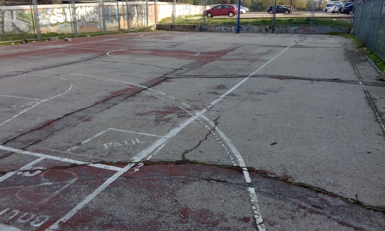 Estado de la pista de baloncesto