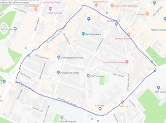 Peatonalización calles estrechas Carabanchel bajo