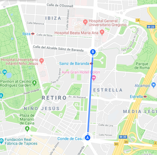 Carril bici en Doctor Esquerdo