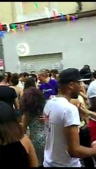 Bailando en las fiestas de San Lorenzo 2018