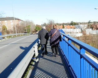 Vista paso peatonal del puente