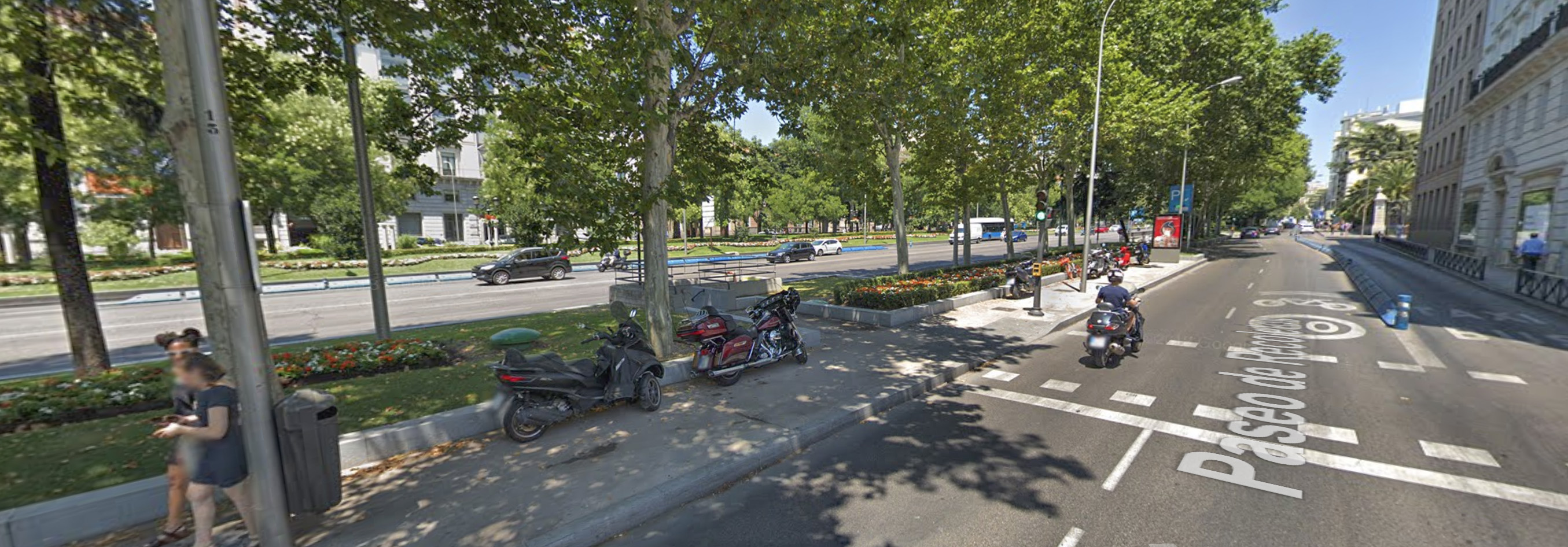 Paseo de Recoletos. Foto de Google Maps