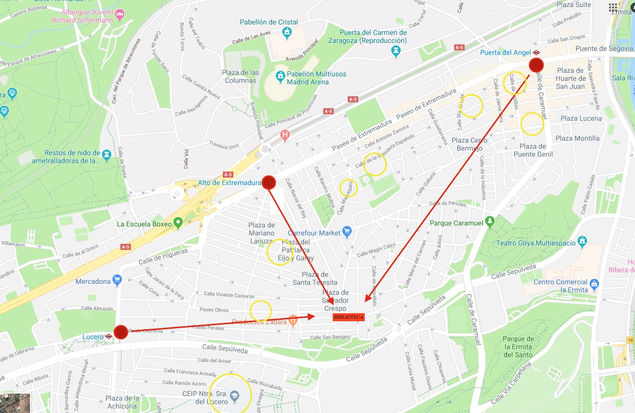 Mapa de la localización de la biblioteca