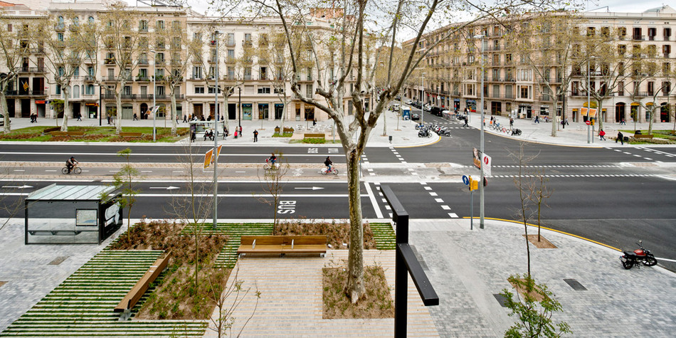 Proyecto de características similares en Barcelona (Passeig de San Joan)