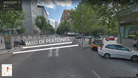 Paso de peatones en San Germán con Poeta Joan Maragall