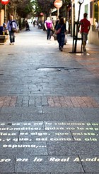 ¿Calle Huertas?¿Por qué no calle de la A?¿No estamos en el Barrio de las Letras?