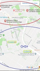 Mapa de localización de la biblioteca municipal