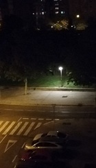 Vista nocturna... espacios muertos.