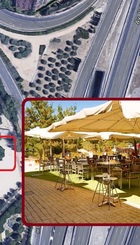 Bar terraza en parque Martin Luther King