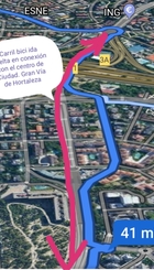 Construir carril bici Gran Vía Hortaleza-puente M30-Calle Costa Rica