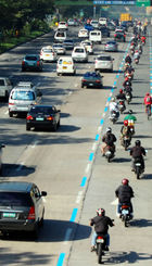 Carril moto Asia