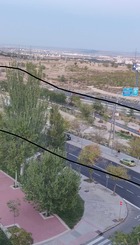 foto del lugar marcado para hacer el aparcamiento