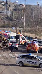 Accidente grave en la calle