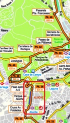 Bicimad en el parque de Aluche a su paso por el Anillo Verde Ciclista.