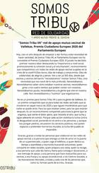 Somos Tribu recibe el premio a Mejor ciudadano europeo.