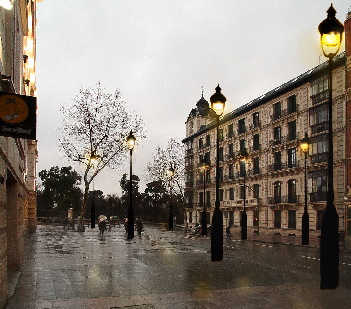 Ensanche de aceras en la calle Velázquez.