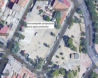 Lugar propuesto para aparcamiento