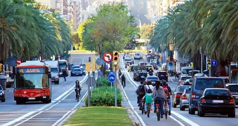 Ejemplo: Carril bici Barcelona 