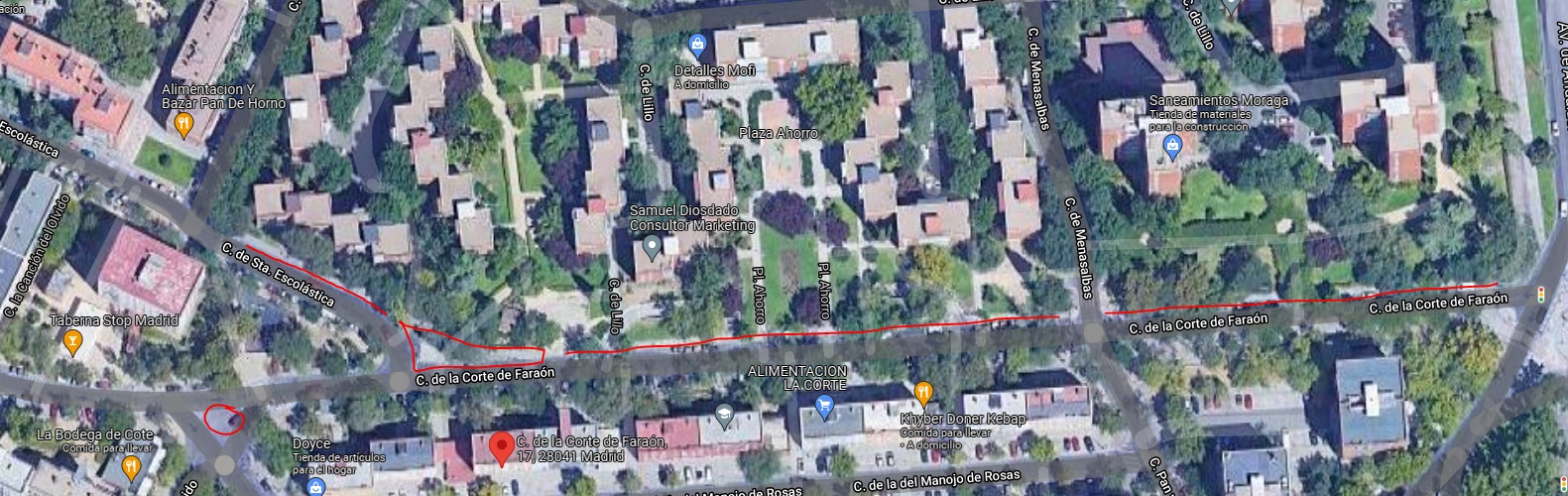 Remodelación Corte de Faraón y alrededores