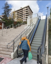 Escalera ciudad de Santander